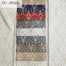 2020 Vente chaude 100% Poly Jacquard Yarn Dyed Curtain Fabric